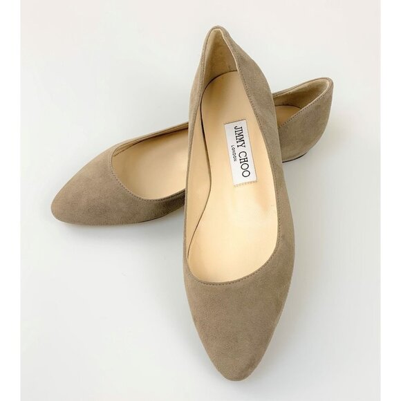 NWT JIMMY CHOO Suede Flats - Picture 1 of 7